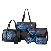 Load image into Gallery viewer, WOMEN'S Bag 2018 Summer New Graffiti Different Size Bags Six Pieces Set Spraying Hand Sling Bag Crossbody Bag WOMEN'S Large Bag-
