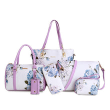 Load image into Gallery viewer, WOMEN'S Bag 2018 Summer New Graffiti Different Size Bags Six Pieces Set Spraying Hand Sling Bag Crossbody Bag WOMEN'S Large Bag-