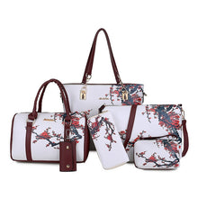 Load image into Gallery viewer, WOMEN'S Bag 2018 Summer New Graffiti Different Size Bags Six Pieces Set Spraying Hand Sling Bag Crossbody Bag WOMEN'S Large Bag-
