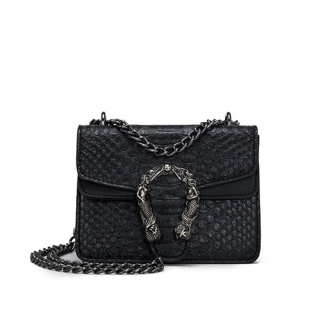 Snake Fashion Brand Women Bag Alligator PU Leather Messenger Bag Desig –  Tiger Axis
